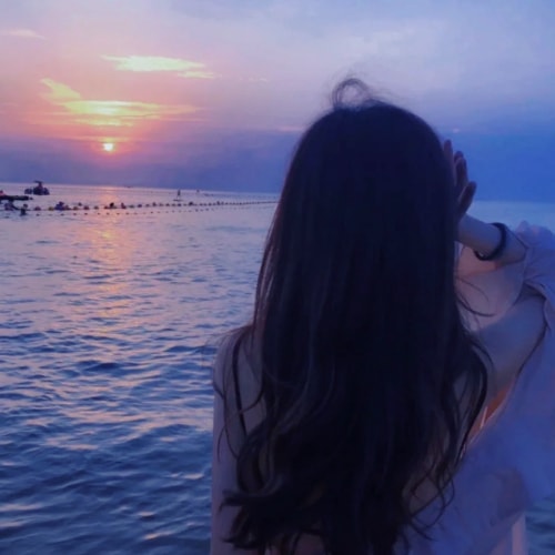真实女生背影头像图片高清(20)
