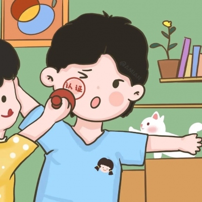 萌卡通情侣头像一对图片(2)