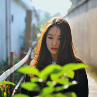 森系复古文艺女生头像图片真人(3)